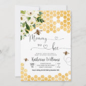 Mommy to bee Honey Bee Baby Shower Einladung (Vorderseite)