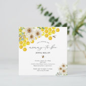 Mommy to Bee, Honey Bee & Daisies Baby Dusche (Stehend Vorderseite)