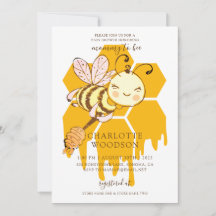 Mommy to bee Honey Bee Honeycomb Baby Shower