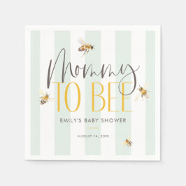 Mommy to bee Honey Gender Neutral Baby Shower Serviette
