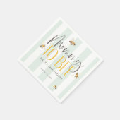 Mommy to bee Honey Gender Neutral Baby Shower Serviette (Ecke)