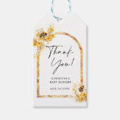 Mommy to Bee Honey Wildblume Baby Shower Geschenkanhänger (Vorderseite)