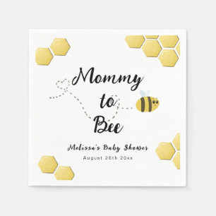 Mommy to Bee Niedlich Honeycomb Babydusche Serviette