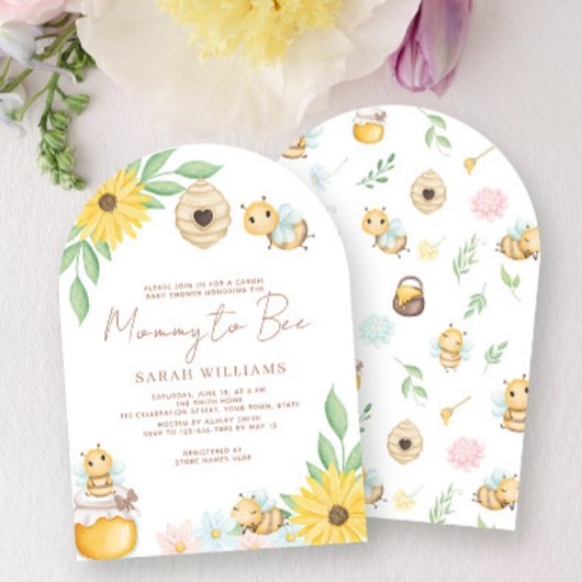 Mommy to Bee Niedliche Dusche Einladung