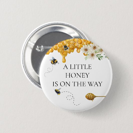 Mommy To Bee on the way Button (Vorne & Hinten)