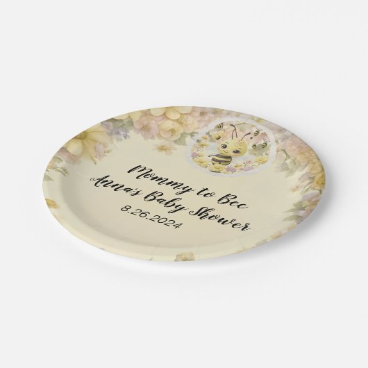 Mommy to Bee Pappteller (Schrägansicht)