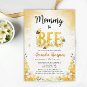 Mommy to Bee Whimsical Floral Cute Baby Shower Einladung