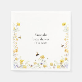 Mommy to Bee Wildblume Babydusche Serviette
