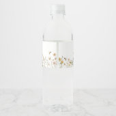 Mommy to Bee Wildblume Babydusche Wasserflaschenetikett (Rückseite)