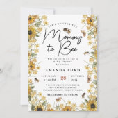 Mommy to Bee Wildblume Blumendusche Einladung (Vorderseite)