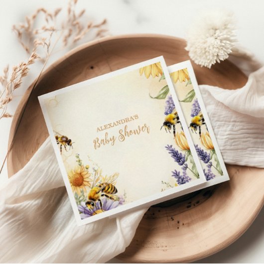 Mommy to Bee Wildblumen Babydusche Serviette