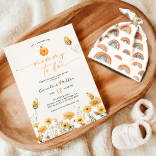 Mommy To Bee Wildflower Baby Shower Honigbiene Einladung