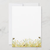 Mommy to Bee Wildflowers Floral Arch Baby Shower Einladung (Rückseite)