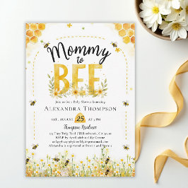 Mommy to Bee Wildflowers Honey Arch Baby Shower Einladung