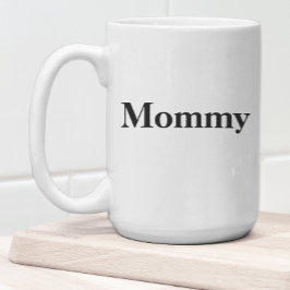 Mommy Typografie Funny Junge Mutter Kaffeezubereit Verwandlungstasse