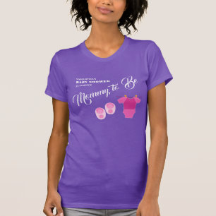 Mommy, um Baby Shower Girl modern. T-Shirt