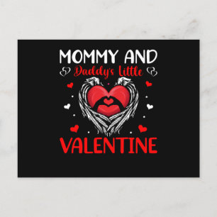 Mommy und Daddy Little Valentine Valentinstag Postkarte