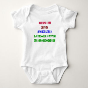 Mommy und Daddys kleine Steuerermäßigung Baby Strampler