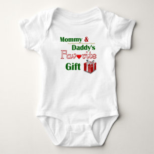 Mommy und Daddy's Lieblingsgeschenk Weihnachten Baby Strampler