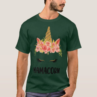 Mommy Unicorn , Mamacorn Mommy of the Girl Birthda T-Shirt