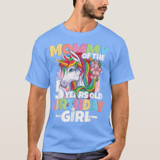 Mommy von der Geburtstagsfrau 5. Geburtstagstochte T-Shirt