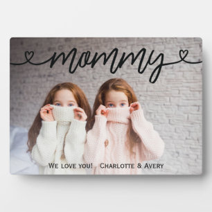 Mommy We Liebe Sie Personalisiertes Foto Plaque Fotoplatte