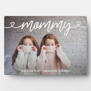 Mommy We Liebe Sie Personalisiertes Foto Plaque Fotoplatte