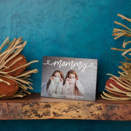 Mommy We Liebe Sie Personalisiertes Foto Plaque Fotoplatte (Seite)