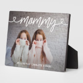 Mommy We Liebe Sie Personalisiertes Foto Plaque Fotoplatte (Seite)
