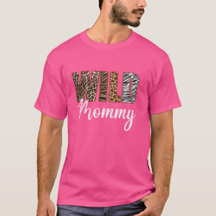 Mommy Wild Zoo Birthday Safari Jungle Tier T-Shirt