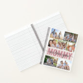 Mommy wir Liebe Sie Foto Collage Pink 7 Bilder Notizblock (Innenseite)