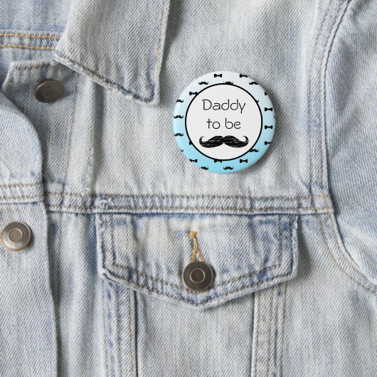 Mommy wird Boy's Baby Shower Mustache Button (Beispiel)