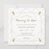 Mommy wird Honey Baby Dusche Einladung (Vorderseite)