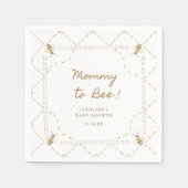 Mommy wird Honey Baby Dusche Serviette (Vorderseite)