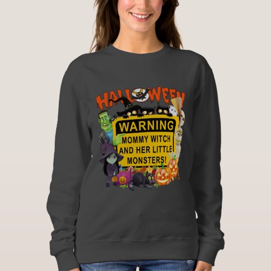 Mommy Witch Halloween Sweatshirt (Vorderseite)