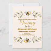 Mommy zu Babydusche Einladung (Vorderseite)