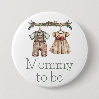 Mommy zu Weihnachts-Baby-Button Button