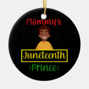 Mommy's 19. Prinz Black Boy Keramik Ornament