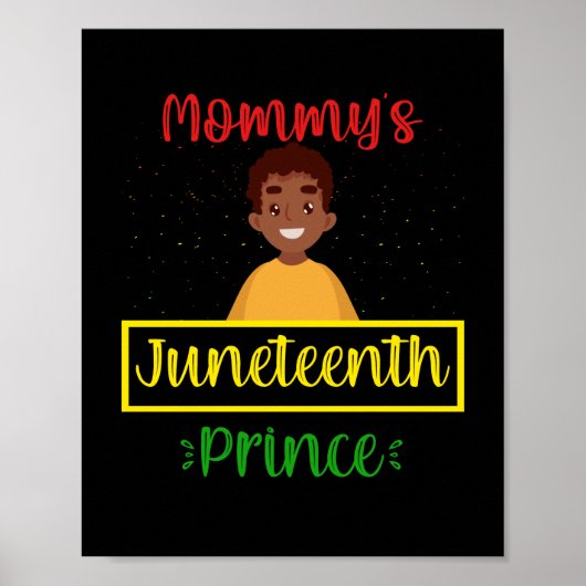 Mommy's 19. Prinz Black Boy Poster (Vorne)