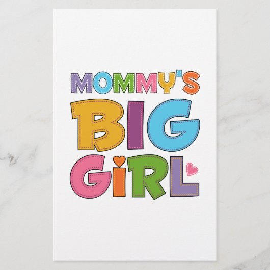 Mommys Big Girl Briefpapier (Vorderseite)
