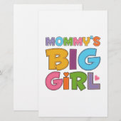 Mommys Big Girl Briefpapier (Vorne/Hinten)
