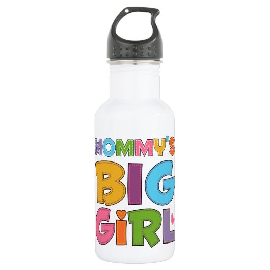 Mommys Big Girl Edelstahlflasche (Vorderseite)