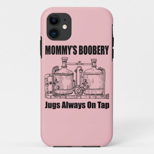 Mommy's Boobery Jugs immer Gestochen Case-Mate iPhone Hülle (Rückseite)