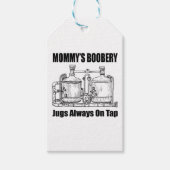 Mommy's Boobery Jugs immer Gestochen Geschenkanhänger (Vorderseite)