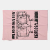 Mommy's Boobery Jugs immer Gestochen Geschirrtuch (Horizontal)
