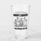 Mommy's Boobery Jugs immer Gestochen Glas (Rückseite)