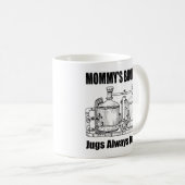 Mommy's Boobery Jugs immer Gestochen Kaffeetasse (VorderseiteRechts)
