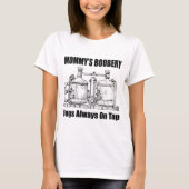 Mommy's Boobery Jugs immer Gestochen T-Shirt (Vorderseite)
