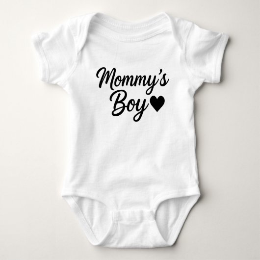 Mommy's Boy Baby Bodysuit - Adorable Infant Baby Strampler (Vorderseite)