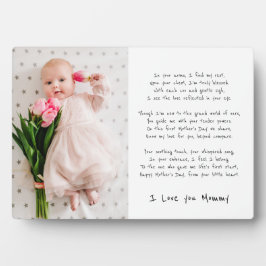 Mommys First Mthers Day Fotoplatte